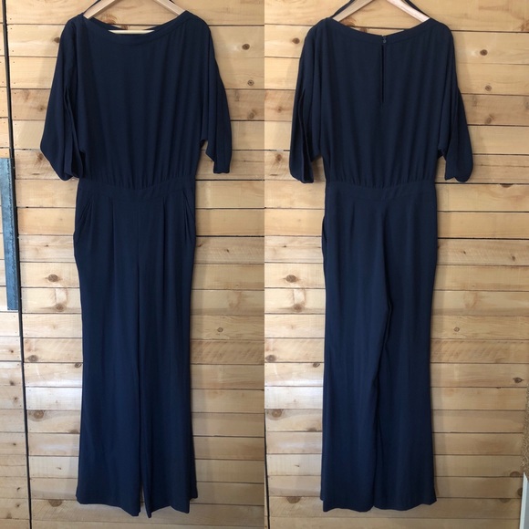 Diane von Furstenberg Lucy Crepe Jumpsuit - sz 4 - Picture 3 of 5